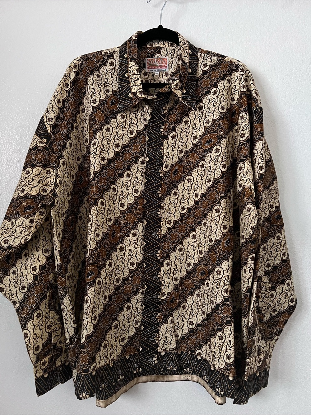Vukani Madiba Shirt XXXL South Africa Batik Sonwabile Ndamase African Print